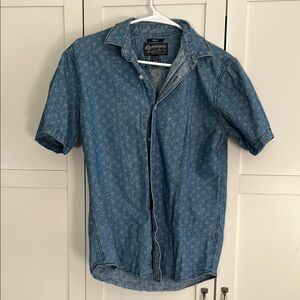 Denim & Flower Blue Men's Shirt